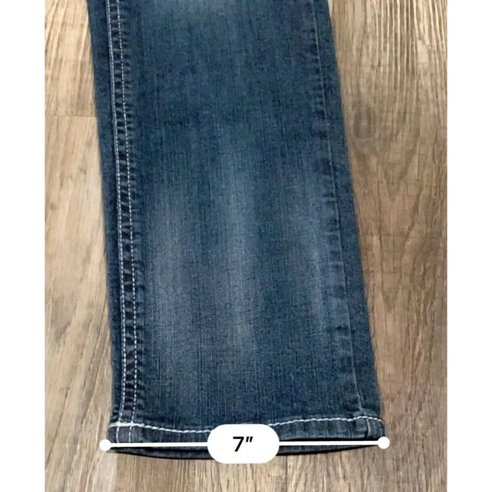 Philanthropic Jeans Womens Size 16 Blue Denim Straight Leg Mid Rise Medium Wash - Picture 14 of 14